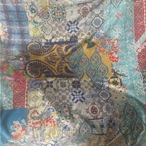 Johnny Was Floral Patchwork Blanket